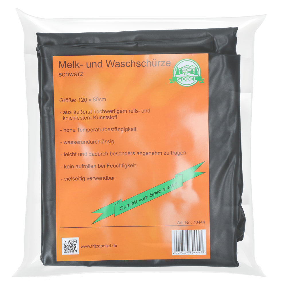 Melk- und Waschschürze schwarz 