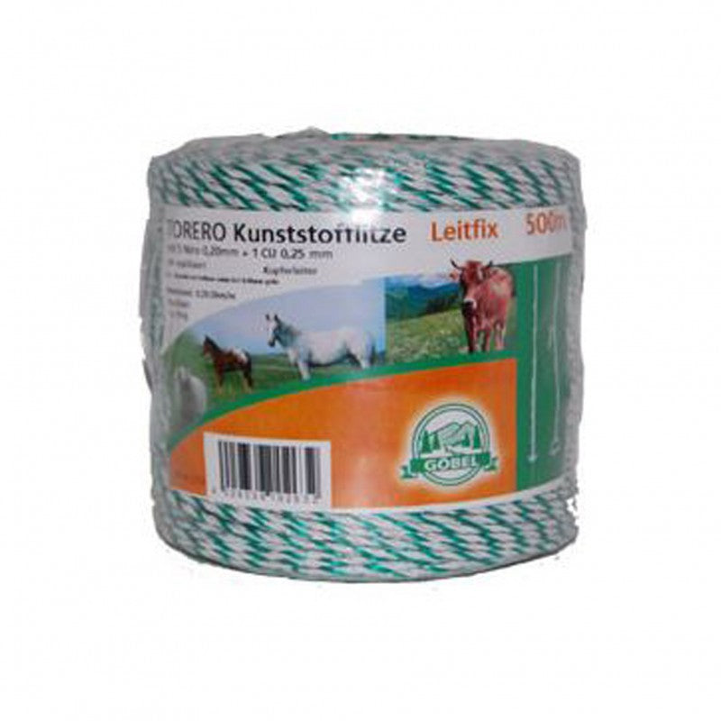 Torero Kunststofflitze 200m weiß/grün