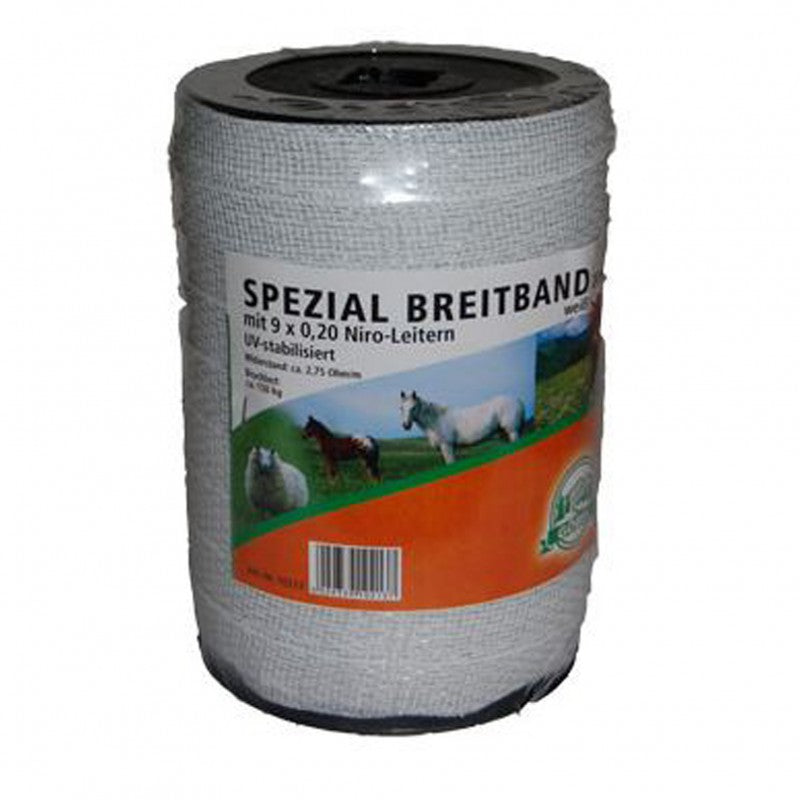 Spezial-Breitband 20mm 200m 9x0,20 Niro weiß