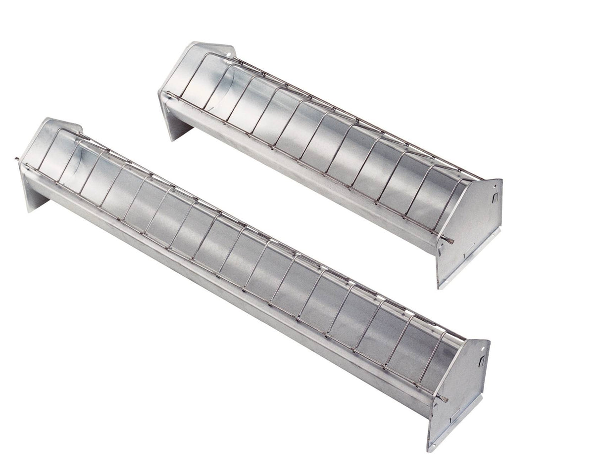 Metall Futtertrog 50cm für Junghennen