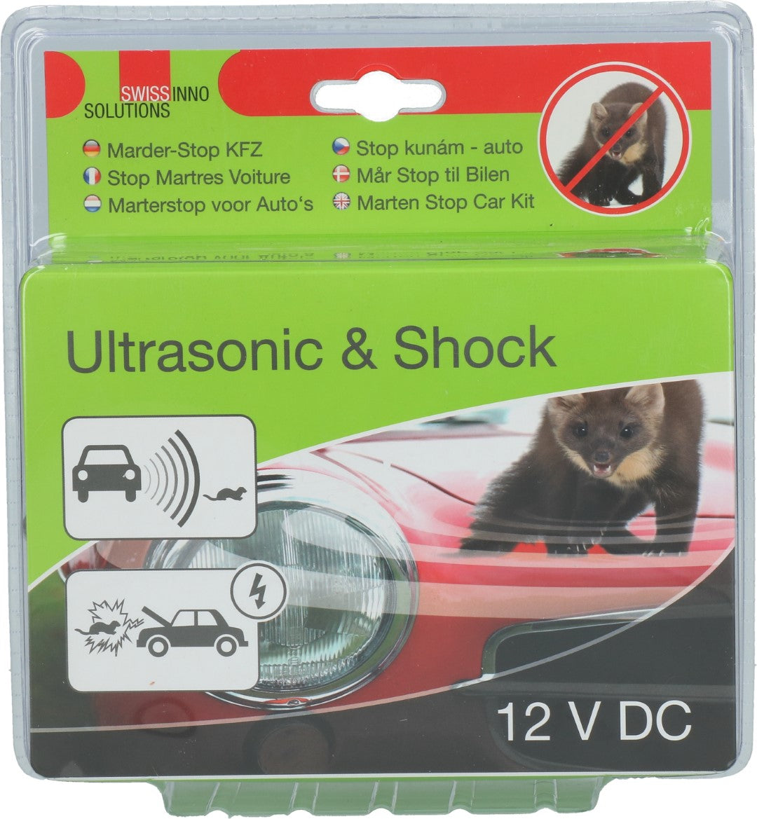 SWISSINNO Marder-Stop KFZ - Elektroschock + Ultraschall