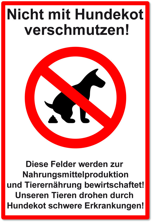 Warnschild "Hundekot"