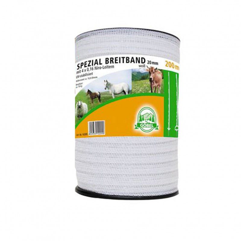 Spezial-Breitband 20mm 200m 2x0,30+4x0,20Niro weiß