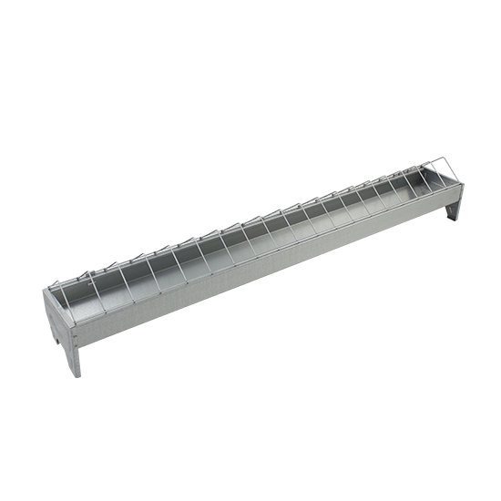 Metall Futtertrog 100cm für Hühner