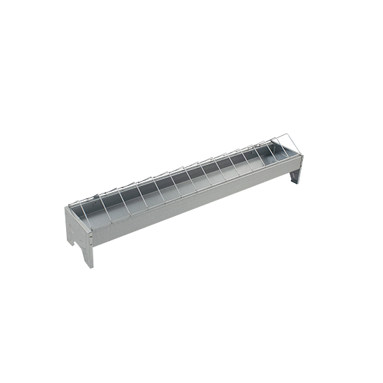 Metall Futtertrog 75cm für Küken