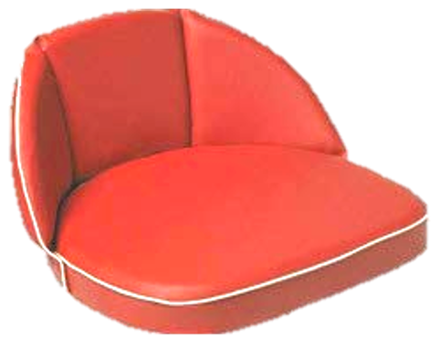 Schleppersitzkissen mit Überwurf 20cm Lehne